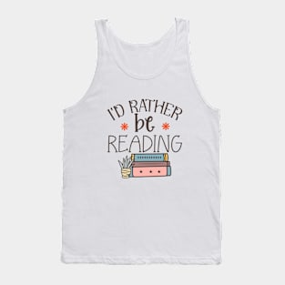 Reading Escape: Cozy Bookish Sticker Tank Top